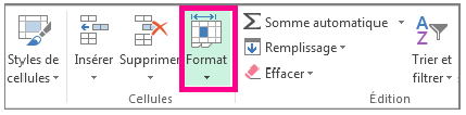 Modifier la taille des colonnes ou des lignes sur Excel