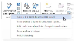 Personnalisation de la barre d'accès rapide sur Excel