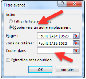 Les filtres avancés sur Excel